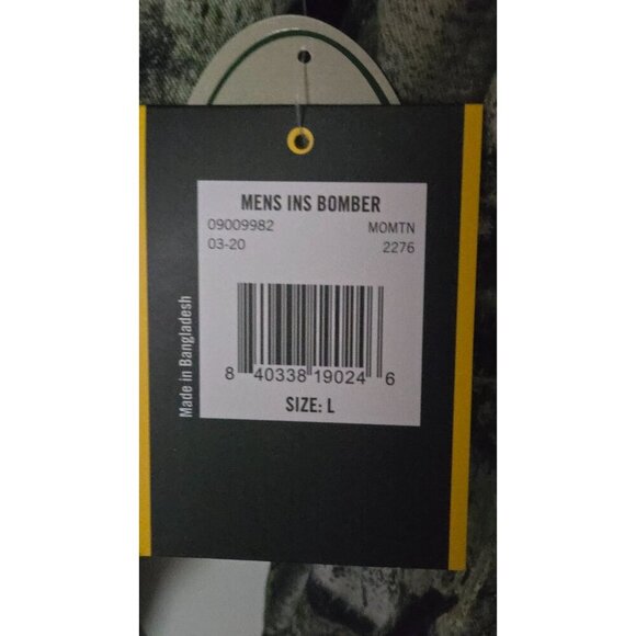 Mossy Oak Mountain Country Insulated men's Bomber Jacket size Large - Picture 8 of 9